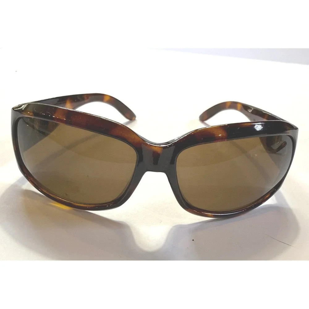 Tous Italy Design Tortoise Sunglasses Brown Lens Silver Bear Logo PS7069